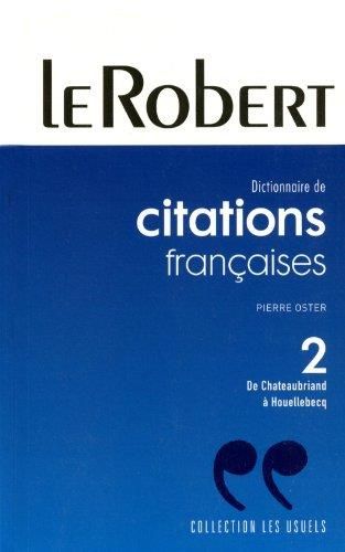 Dictionnaire des citations françaises, t.2